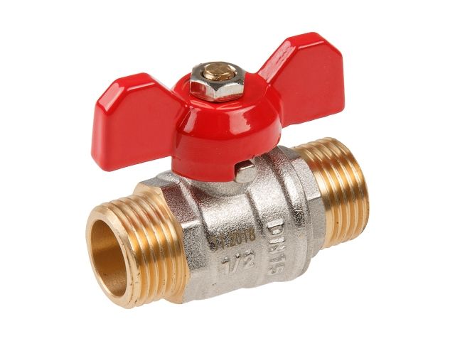 Купить Кран шаровый 1/2" нар.-нар. бабочка PN30, AV Engineering (AV Engineering) (AVE142012)
