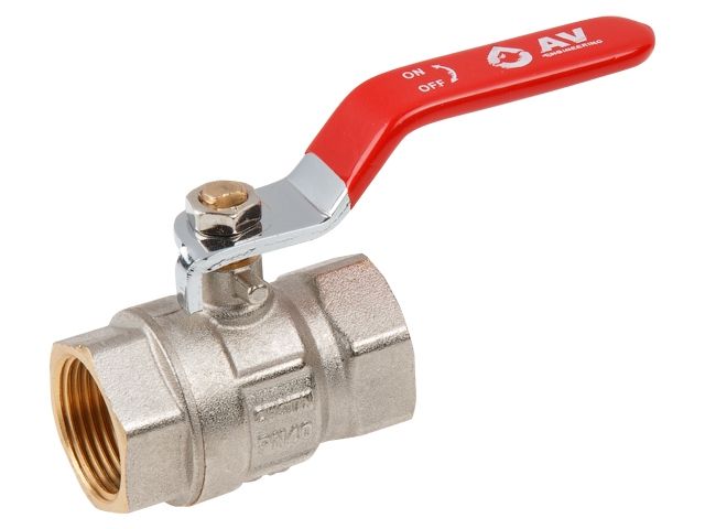 Купить Кран шаровый 3/4" вн.-вн. ручка PN40, AV Engineering (AV Engineering) (AVE090034)