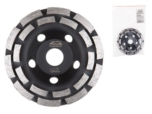 Купить Алмазная чашка 125мм бетон двурядная GEPARD (GEPARD) (GP0809-125)