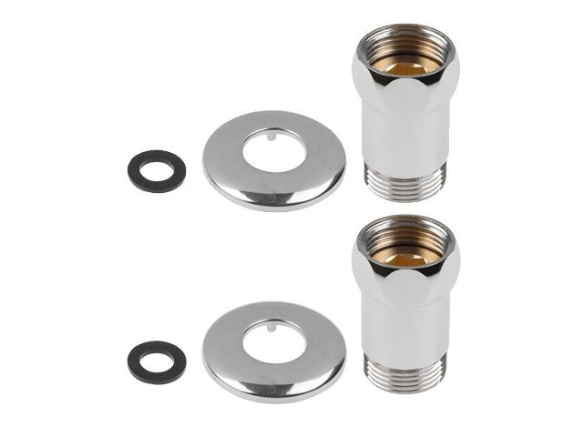 Купить Американка прямая 3/4" вн. х 1/2" нар. ХРОМ, AV Engineering (2 шт. в уп.) (для полотенцесушителя) (AV Engineering) (AVE156001-1)