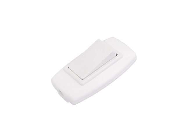 Купить Выключатель на шнур 2А 250В белый Bylectrica (BYLECTRICA) (ВШ212.5-001)