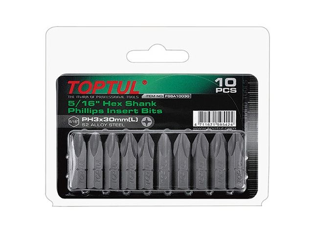 Купить Насадка крестообразная PH1 30мм 5/16" 10шт блистер TOPTUL (TOPTUL) (FSBA1001G)
