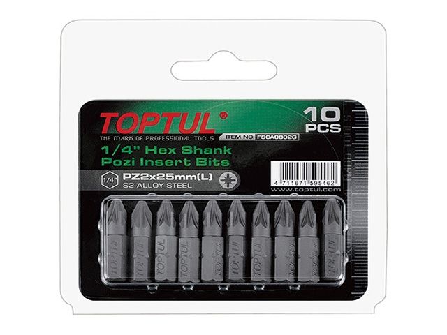 Купить Насадка крестообразная PZ1 25мм 10шт блистер TOPTUL (TOPTUL) (FSCA0801G)