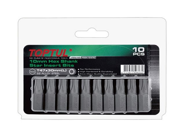 Купить Насадка TORX T47 30мм 10шт блистер TOPTUL (TOPTUL) (FSEA1247G)