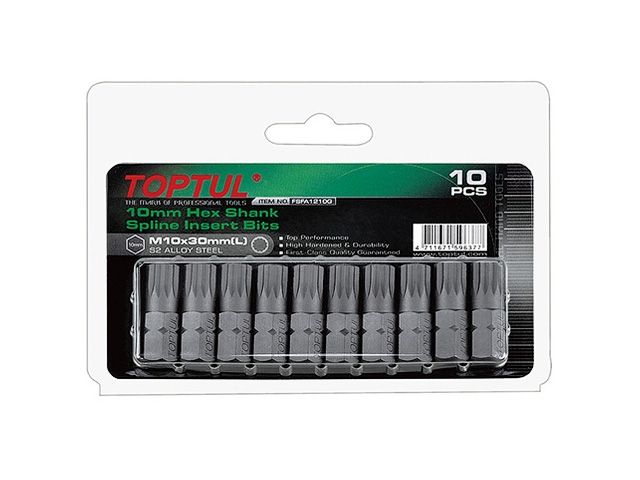 Купить Насадка SPLINE M5 30mm 10шт блистер TOPTUL (TOPTUL) (FSFA1205G)
