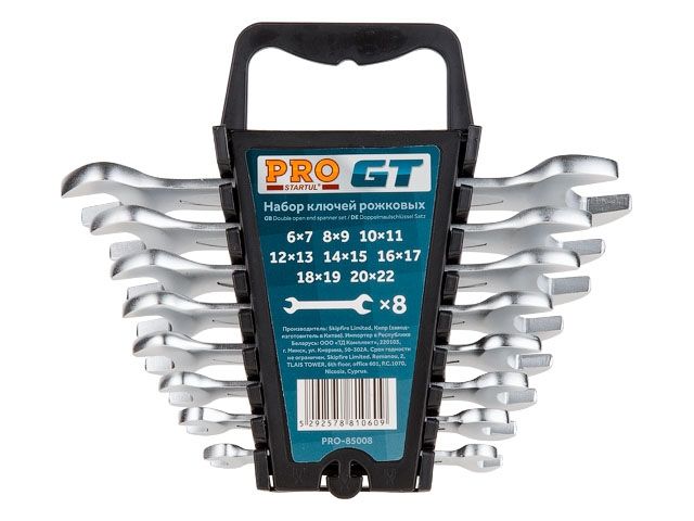 Купить Набор ключей рожк. 6-22мм 8шт PRO STARTUL GT (PRO-85008) (пласт. подвес) (PRO STARTUL)