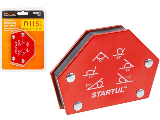 Купить Угольник магнитный для сварки 11,5кг STARTUL PROFI (ST8540-11) (струбцина магнитная) (STARTUL)