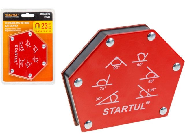 Купить Угольник магнитный для сварки 23кг STARTUL PROFI (ST8540-23) (струбцина магнитная) (STARTUL)