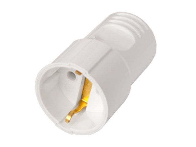 Купить Розетка 1-ая переносная (с/з, 16А, 250В) белая, BYLECTRICA (BYLECTRICA) (Р16-380)