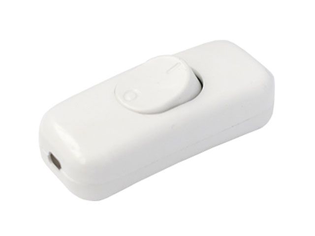 Купить Выключатель на шнур 6А 250В белый, BYLECTRICA (однополюсный) (BYLECTRICA) (ВШ116-003)