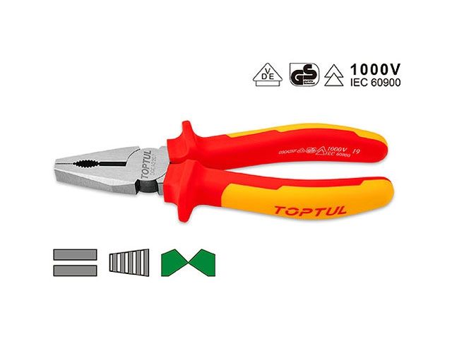 Купить Плоскогубцы 180мм диэлектрические 1000V TOPTUL (TOPTUL) (DGCA2207)