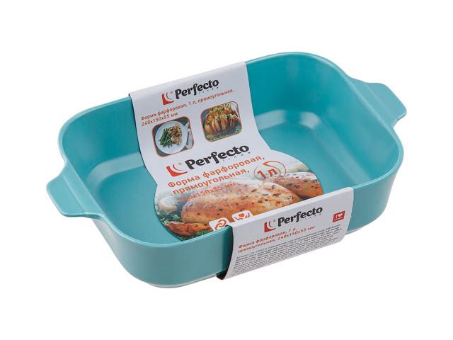 Купить Форма фарфоровая, 1 л, прямоугольная, 240х150х55 мм, PERFECTO LINEA (PERFECTO LINEA) (29-100010)