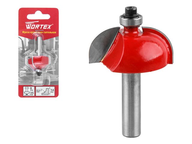 Купить Фреза кромочная галтельная 35х14 мм WORTEX (WORTEX) (0318094)