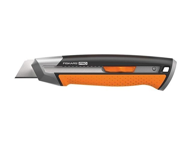 Купить Нож с выдвижным, сменным лезвием 25мм CarbonMax FISKARS (FISKARS) (1027228)