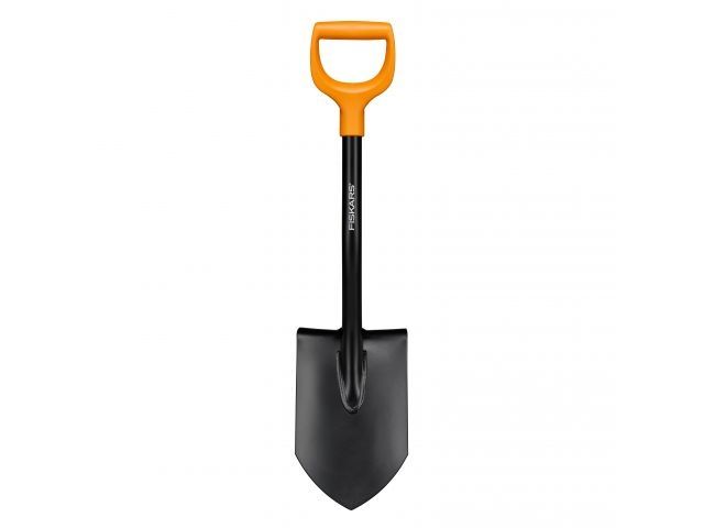 Купить Лопата штыковая укороченная Solid FISKARS (длина:790мм, ширина:95мм) (FISKARS) (1066715)