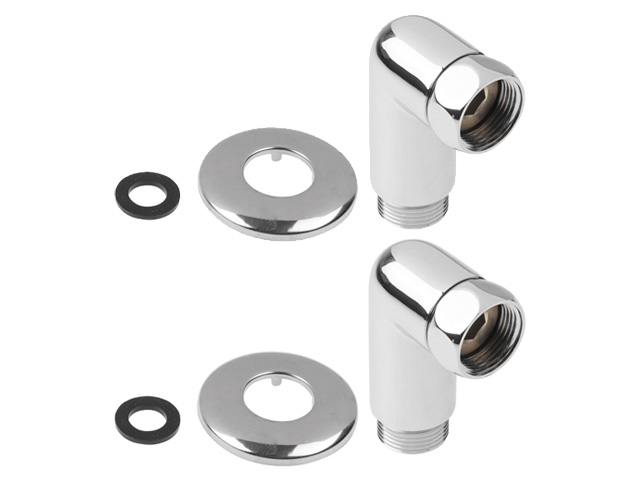 Купить Американка угловая 3/4" вн. х 1/2" нар. ХРОМ, AV Engineering (2 шт. в уп.) (для полотенцесушителя) (AV Engineering) (AVE156007-1)