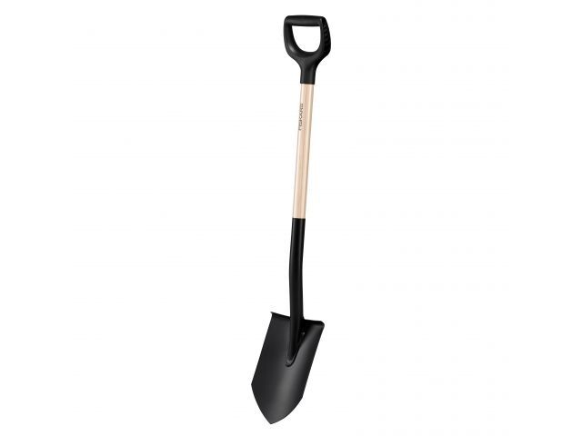 Купить Лопата штыковая деревянная Solid FISKARS (длина:1085мм, ширина:180мм) (FISKARS) (1066721)
