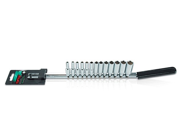 Купить Набор головок 1/4" 4-14мм 6гр. 13шт глубок. TOPTUL (TOPTUL) (GAAQ1309)
