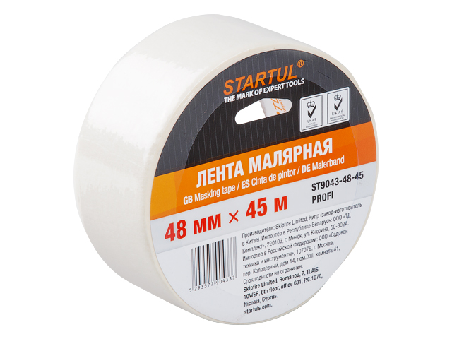 Купить Лента малярная 48ммх45м STARTUL PROFI (ST9043-48-45), белая (STARTUL)
