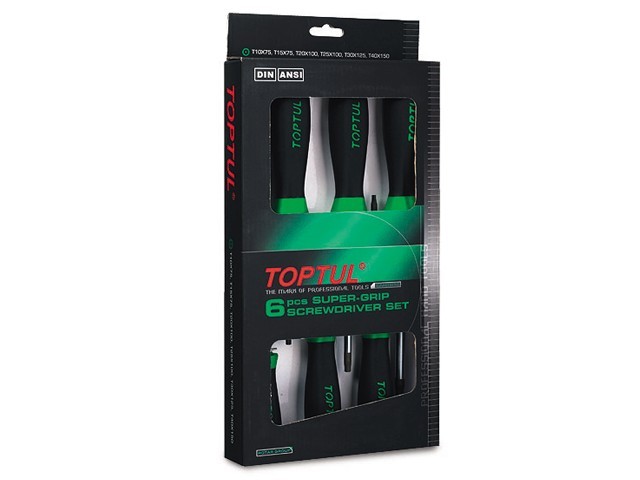 Купить Набор отверток 6шт TORX (T10,15,20,25,30,40) TOPTUL (TOPTUL) (GAAE0610)