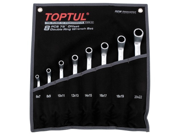Купить Набор ключей накидн. 6-22мм 8шт (черное полотно) TOPTUL (TOPTUL) (GPAI0802)