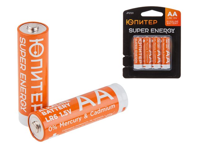 Купить Батарейка AA LR6 1,5V alkaline 4шт. ЮПИТЕР (ЮПИТЕР) (JP2101)