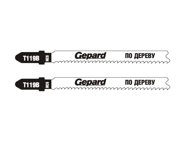 Купить Пилка лобз. по дереву T119B (2 шт.) GEPARD (пропил прямой, тонкий, для базовых работ) (GEPARD) (GP0620-11)