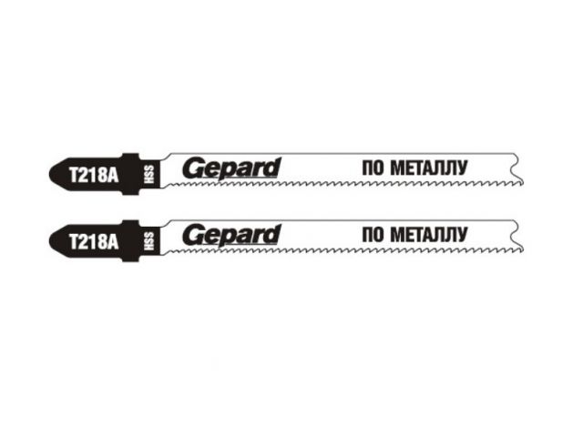 Купить Пилка лобз. по металлу T218A (2 шт.) GEPARD (пропил криволинейный, тонкий, для базовых работ) (GEPARD) (GP0612-03)
