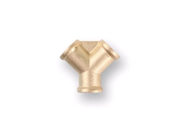 Купить Соединение внутр. резьба 1/4" Y-образное (латунь) ECO (ECO) (AB-Y-FT14)