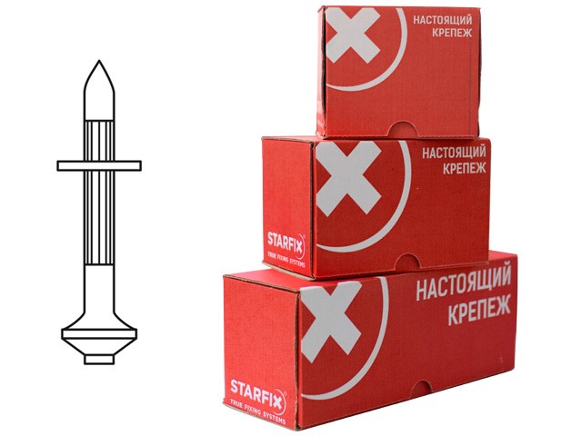 Купить Дюбель-гвоздь для монт. пистолета 4.5х60 мм (1 кг в карт.уп.) STARFIX (STARFIX) (SMC2-60822-1)