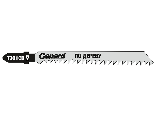 Купить Пилка лобз. по дереву T301CD (2 шт.) GEPARD (пропил прямой, тонкий, аккуратный и чистый рез) (GEPARD) (GP0630-14)