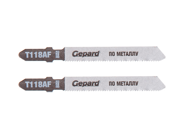 Купить Пилка лобз. по металлу T118AF (2 шт.) GEPARD (пропил прямой, тонкий, для листового металла) (GEPARD) (GP0615-18)