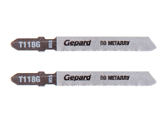 Купить Пилка лобз. по металлу T118G (2 шт.) GEPARD (пропил прямой, тонкий, для базовых работ) (GEPARD) (GP0608-19)