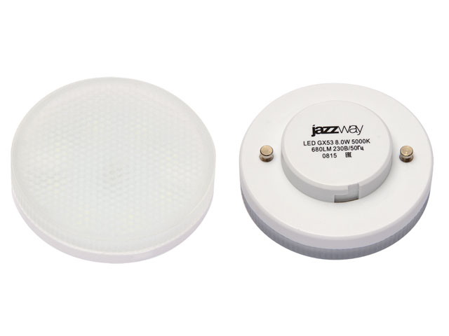 Купить Лампа светодиодная GX53 8 Вт POWER 230В 3000К JAZZWAY (640 Лм) (JAZZWAY) (2855374)