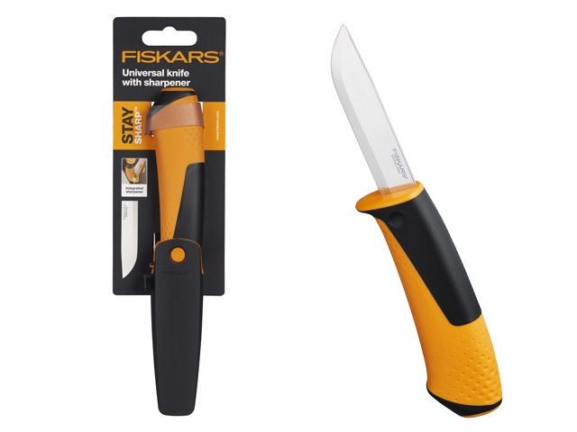 Купить Нож универсальный с точилкой FISKARS (FISKARS) (1023618)