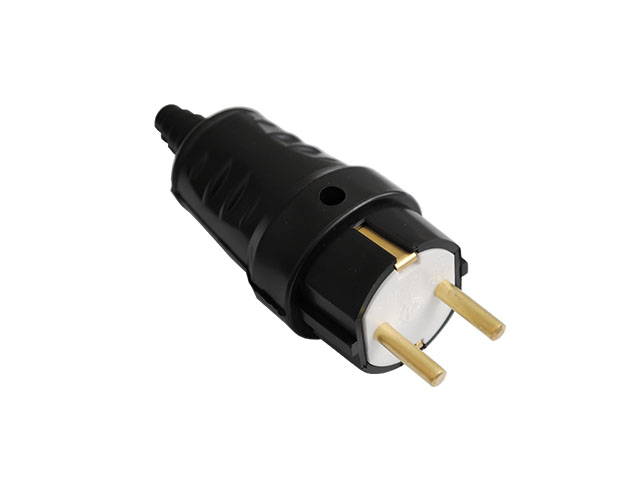 Купить Вилка (с/з, 16А, 250В) черная, Bylectrica (BYLECTRICA) (В16-362)