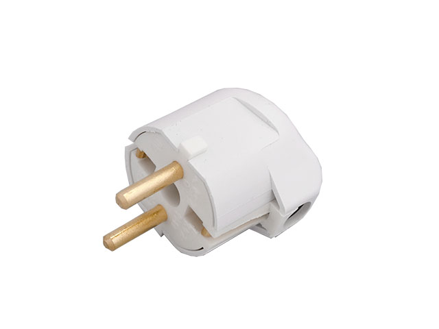 Купить Вилка угловая (с/з, 16А, 250В) белая, Bylectrica (BYLECTRICA) (В16-242)