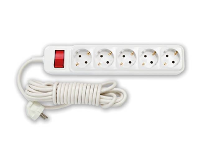 Купить Удлинитель 3,5м ( 5 роз., 2.5кВт, с/з, ПВС 3х0,75 бытовой ) Bylectrica (BYLECTRICA) (У10-2863.5м)