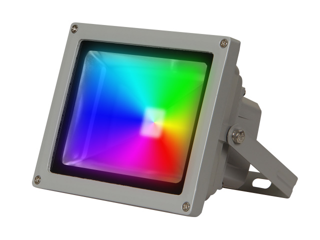 Купить Прожектор светодиодный 20 Вт IP65, PFL -RGB-C/GR Jazzway (Настраиваемый Цветной, пульт и драйвер в комплекте) (JAZZWAY) (1005908)